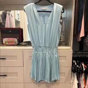 Ramy Brook Light Blue V-Neck Dress